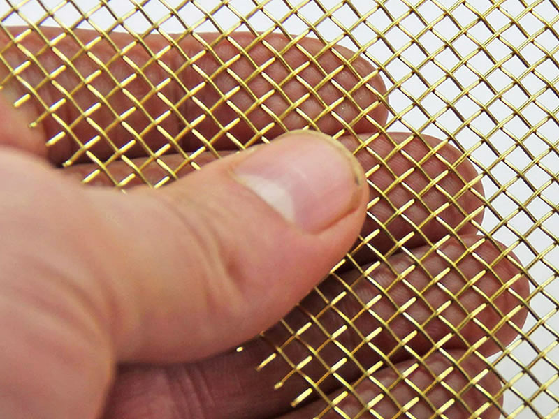 Brass Wire Mesh Texture