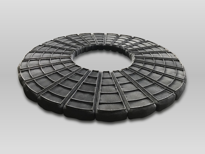 Ring demister pad in multi-segments