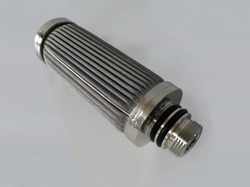 Stainless steel candle filter without reinforced belt